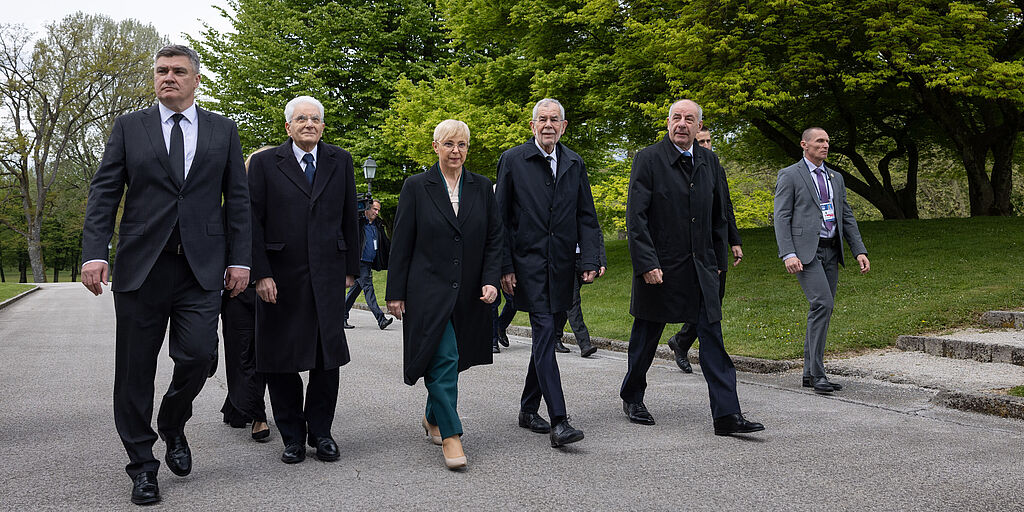 Fünf Staatsoberhäupter zum 20-Jahr-Jubiläum der EU-Mitgliedschaft Sloweniens
