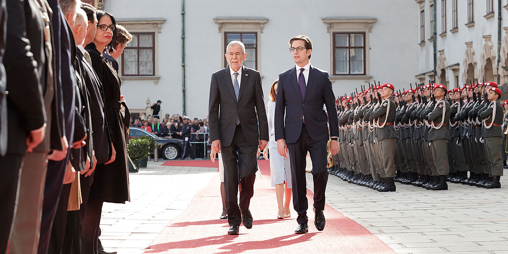 Offizieller Besuch des Präsidenten der Republik Nordmazedonien, Stevo Pendarovski