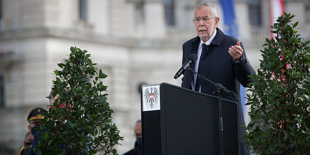 Ansprache zur Angelobung der Rekruten am Wiener Heldenplatz