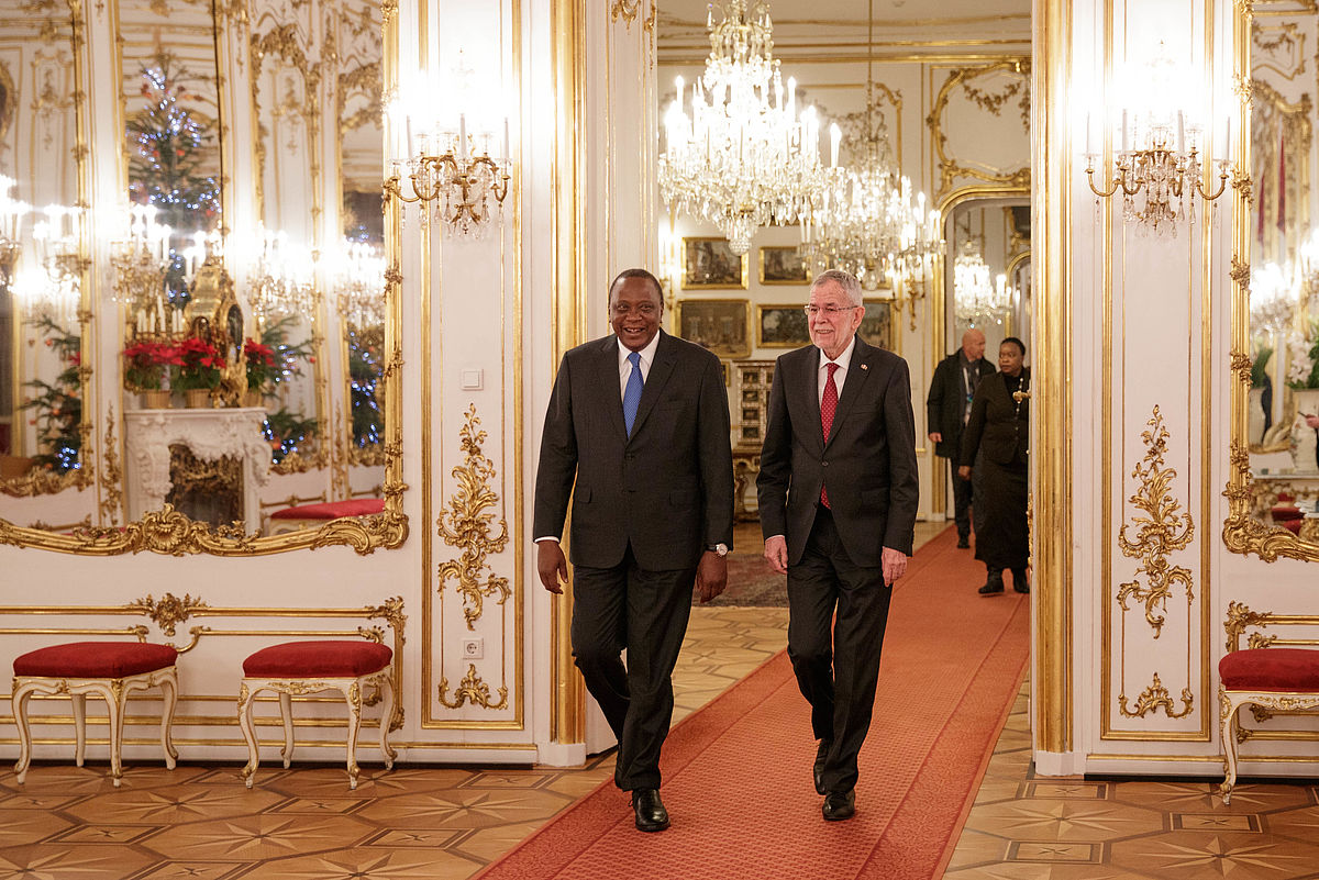 Gespräch mit dem Präsidenten der Republik Kenia Uhuru Kenyatta