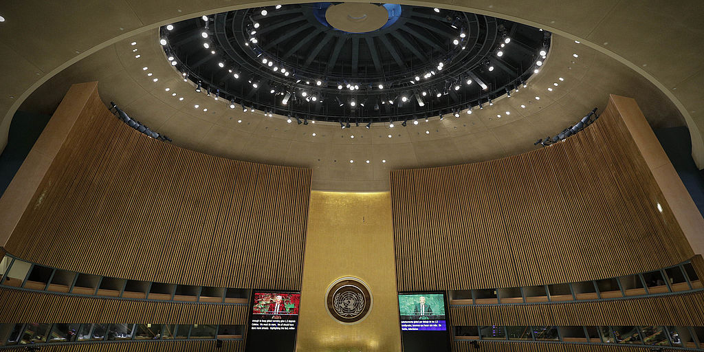Rede bei der UN-Klimakonferenz in New York