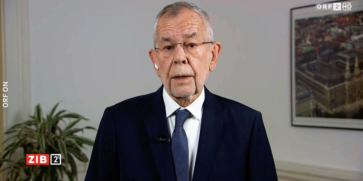 Unwetter:  Bundespräsident rief in der ORF-"ZIB2" zu Zusammenhalt auf