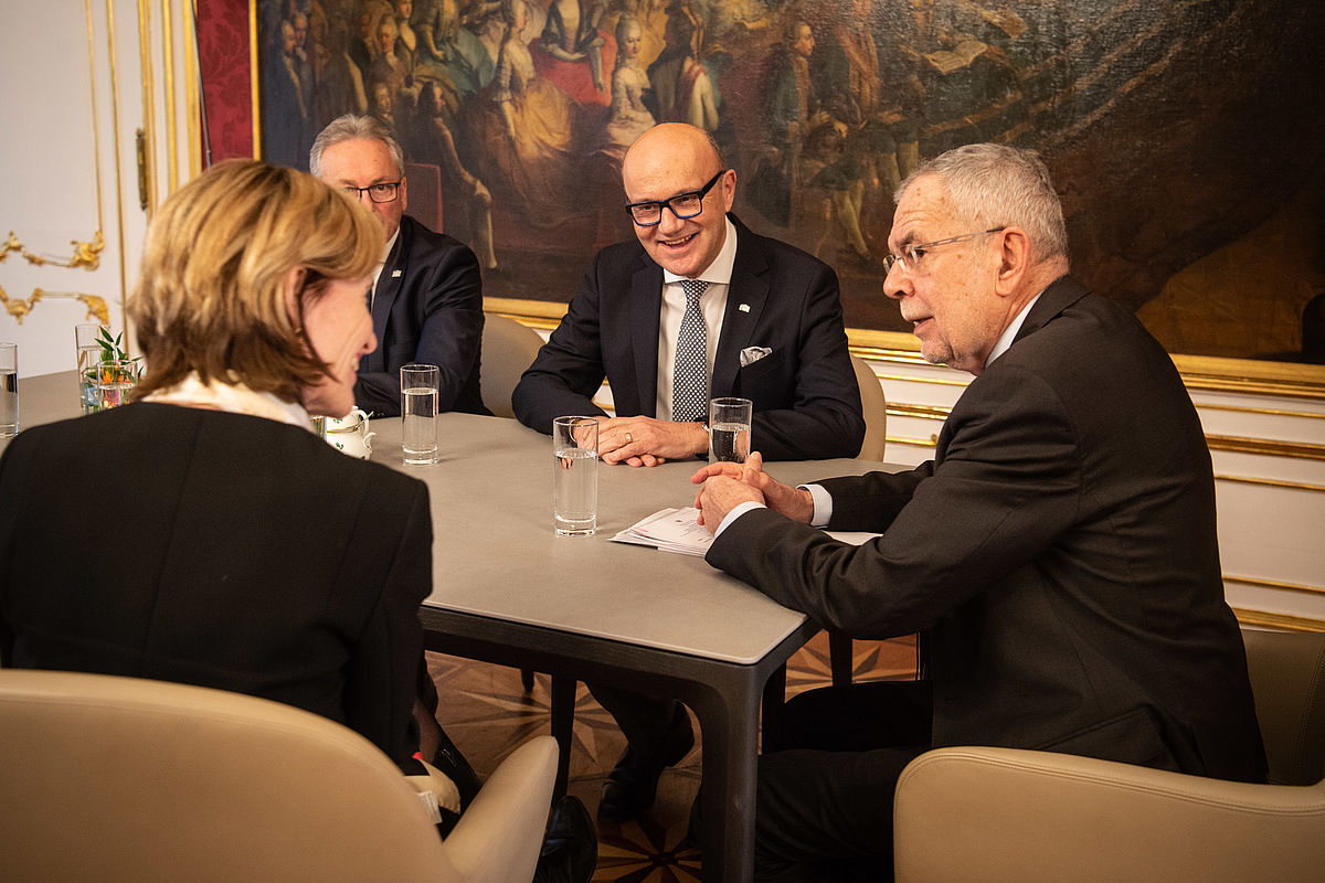Gespräch mit dem neuen Bundesratspräsidium 4. Februar 2020