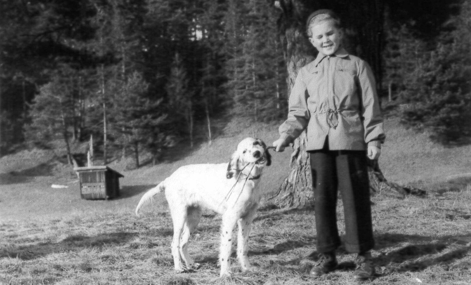 Alexander Vann der Bellen als Kind mit Familienhund Ralf