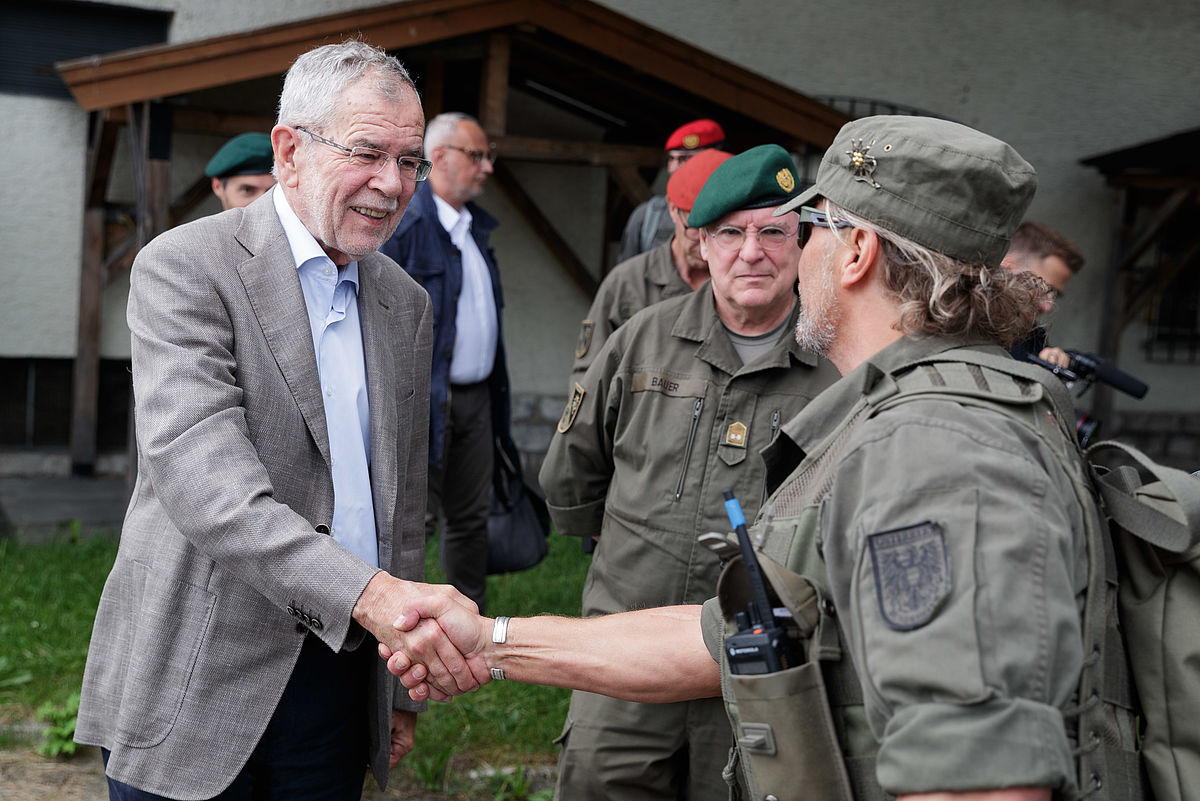 Besuch der Waffenübung des Jägerbataillions Tirol 5. Juli 2019