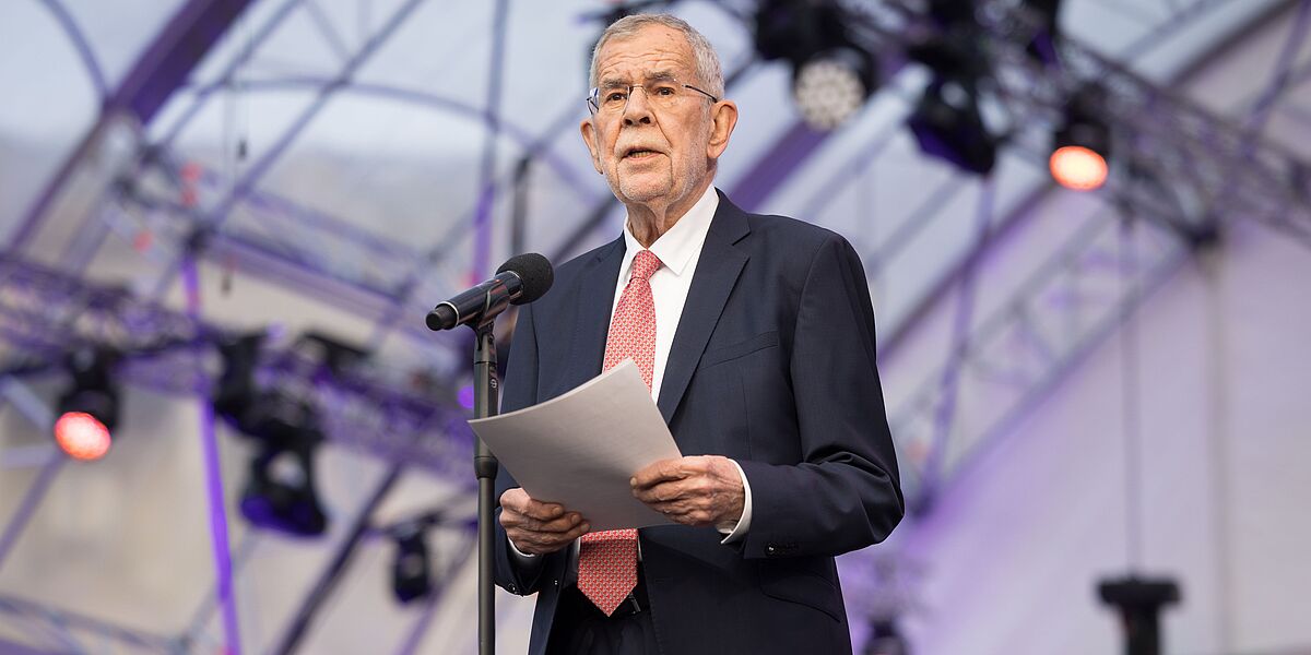 Rede von Bundespräsident Alexander Van der Bellen am Fest der Freude.