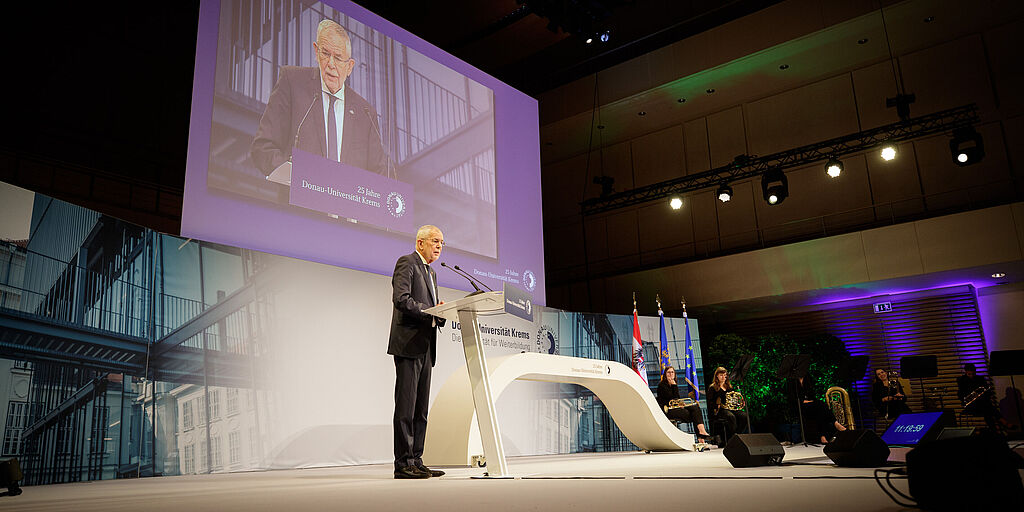 Rede von Bundespräsident Alexander Van der Bellen bei der 25 Jahr-Feier der Donau-Universität Krems