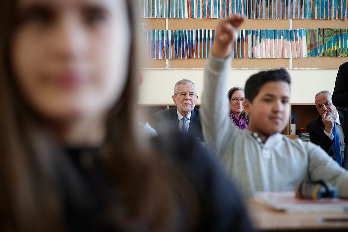 Besuch der Neuen Mittelschule Brüßlgasse (Projekt Teach for Austria) 19. Februar 2019