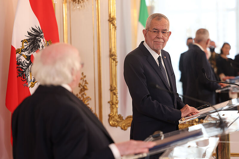 Offizieller Besuch des Präsidenten von Irland in Österreich 6. April 2022