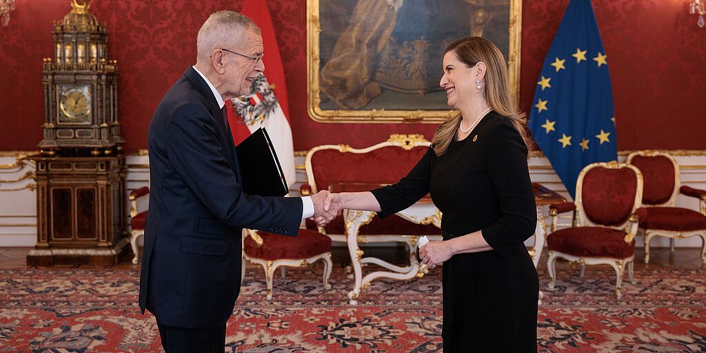 Überreichung von Beglaubigungsschreiben an Bundespräsident Alexander Van der Bellen
