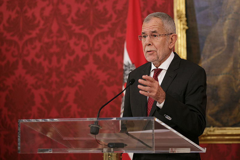 Rede von Bundespräsident Alexander Van der Bellen am Wahlabend der Nationalratswahl 29. September 2019