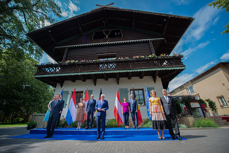 Bundespräsident Alexander Van der Bellen bei Treffen der Staatschefs deutschsprachiger Länder 28. Juni 2021