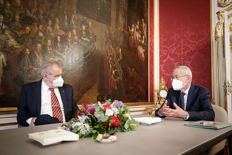 Arbeitsbesuch des Präsidenten der Tschechischen Republik in Österreich 10. Juni 2021