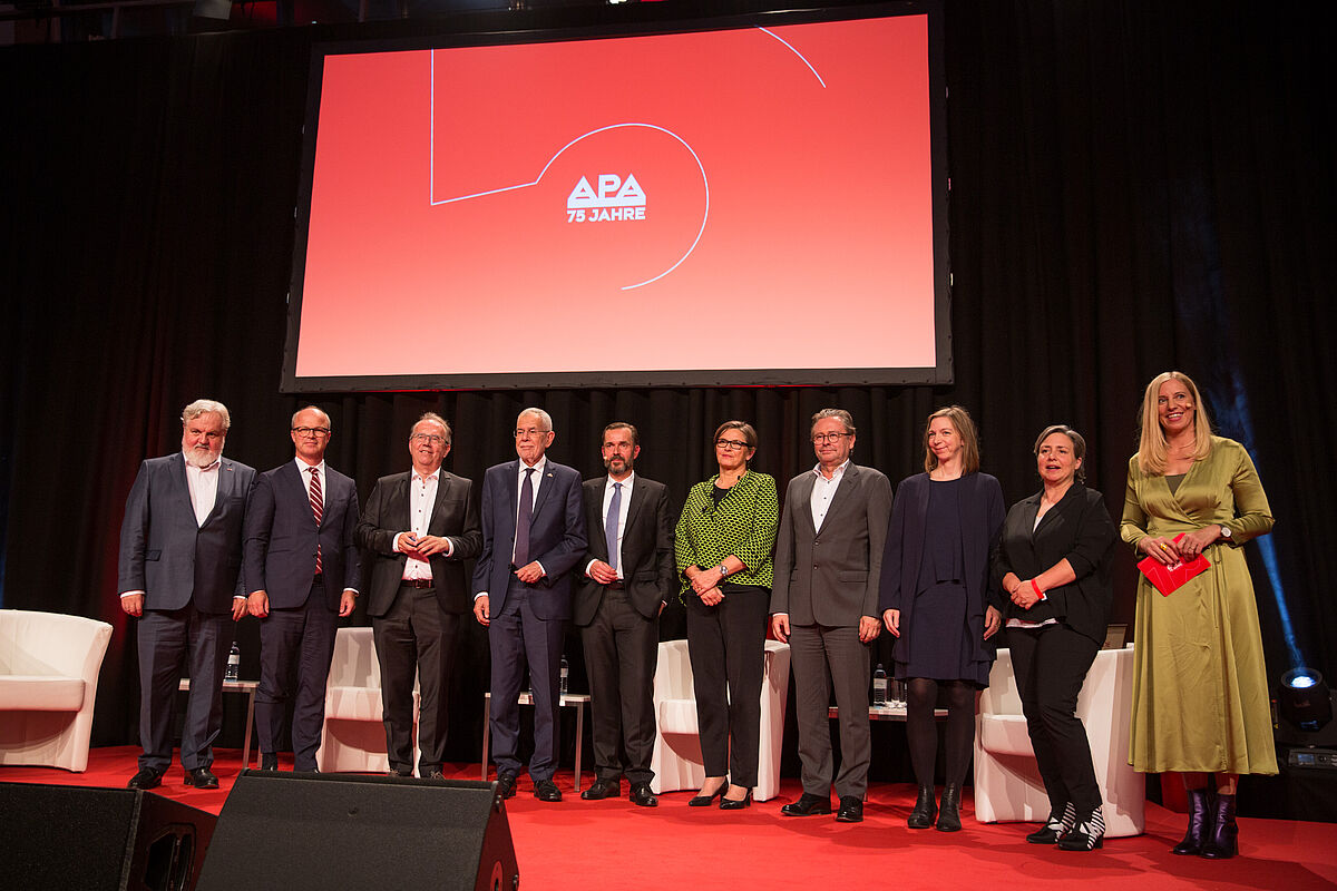 Festakt zum 75-jährigem Jubiläum der APA-Austria Presse Agentur 6. Oktober 2021