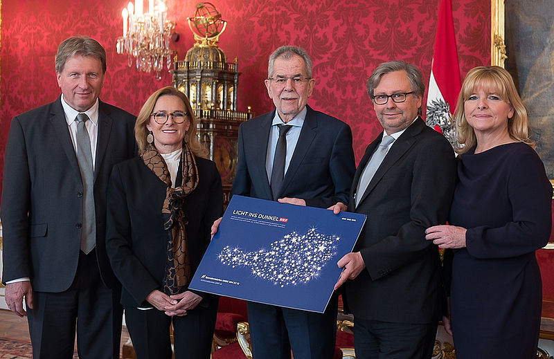 Bundespräsident Alexander Van der Bellen übernimmt die Schirmherrschaft über 'Licht ins Dunkel'