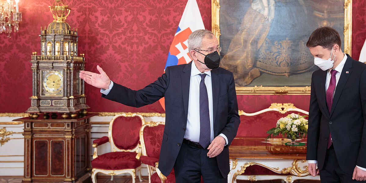 Arbeitsgespräch mit dem Premierminister der Slowakischen Republik Eduard Heger