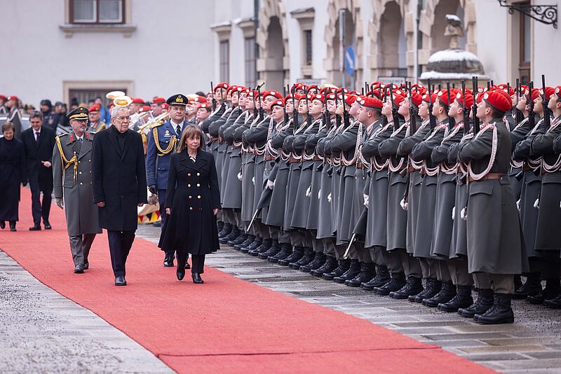 Offizieller Besuch der Präsidentin der Hellenischen Republik Katerina Sakellaropoulou, 5. Dezember 2023