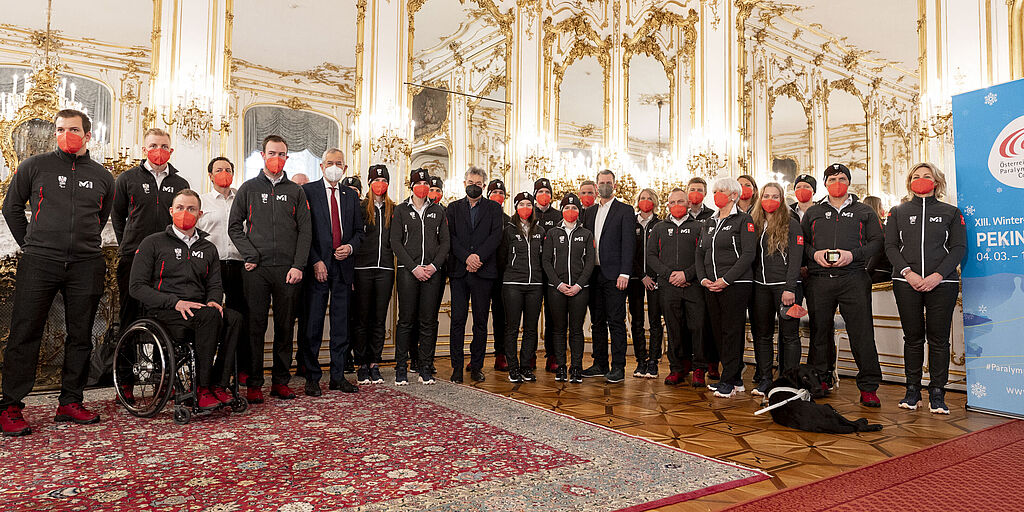 Vereidigung des Paralympischen Teams für die Winterspiele Peking 2022