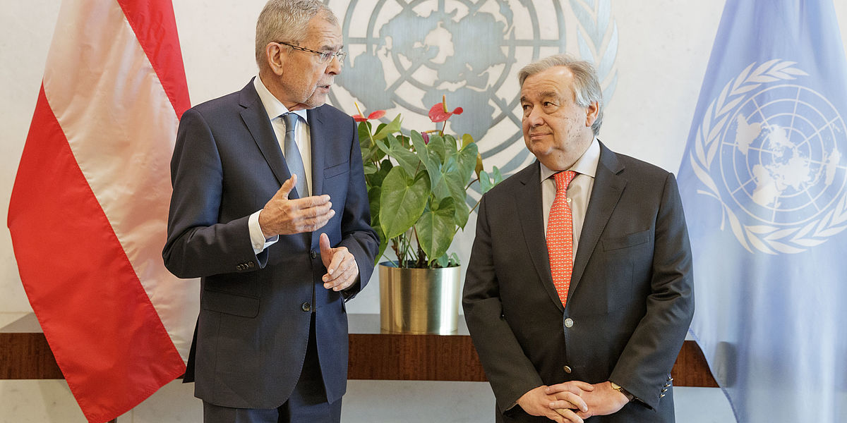 Gespräch mit António Guterres in New York