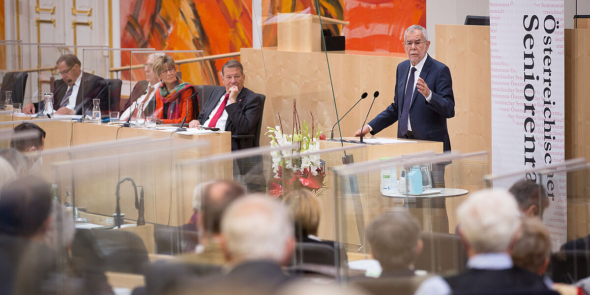 Rede von Bundespräsident Alexander Van der Bellen bei der Ordentlichen Vollversammlung des Österreichischen Seniorenrates.
