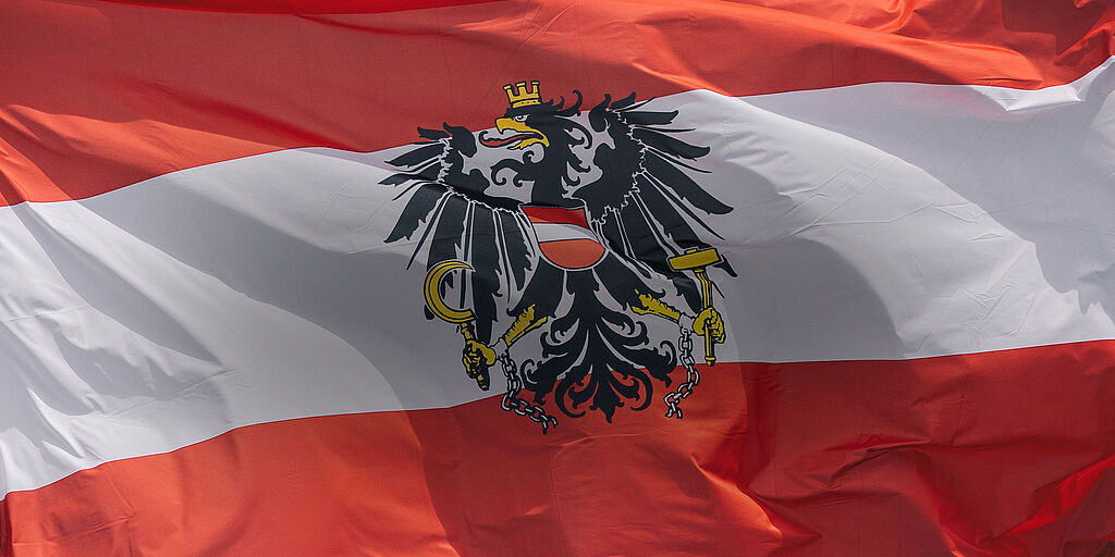 Österreich-Flagge