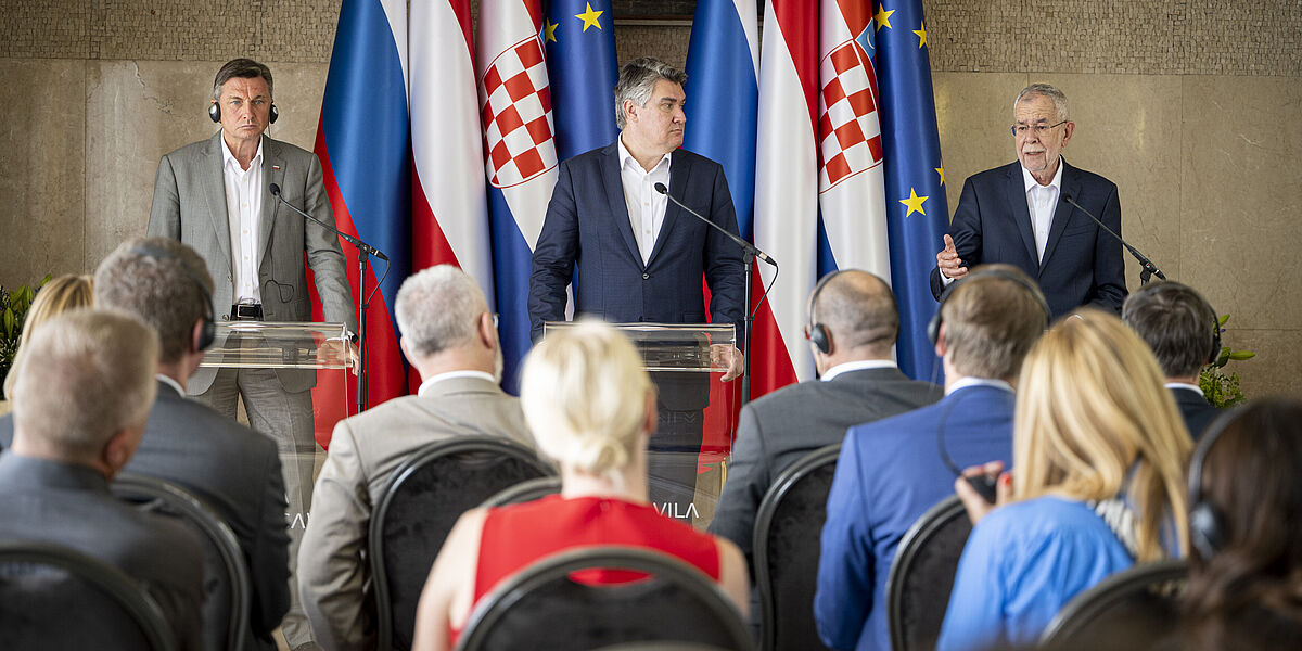 Trilaterales Präsidententreffen in Kroatien