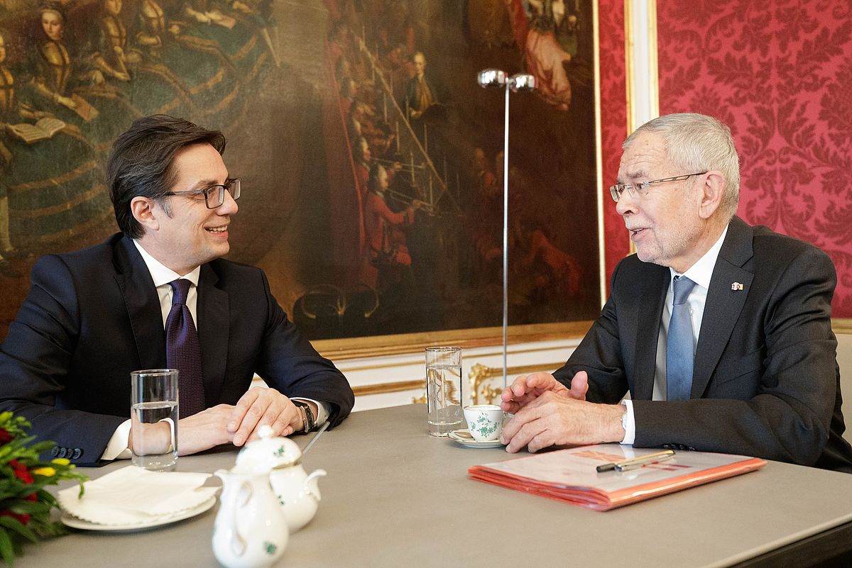Offizieller Besuch des Präsidenten der Republik Nordmazedonien in Österreich 11. Oktober 2019