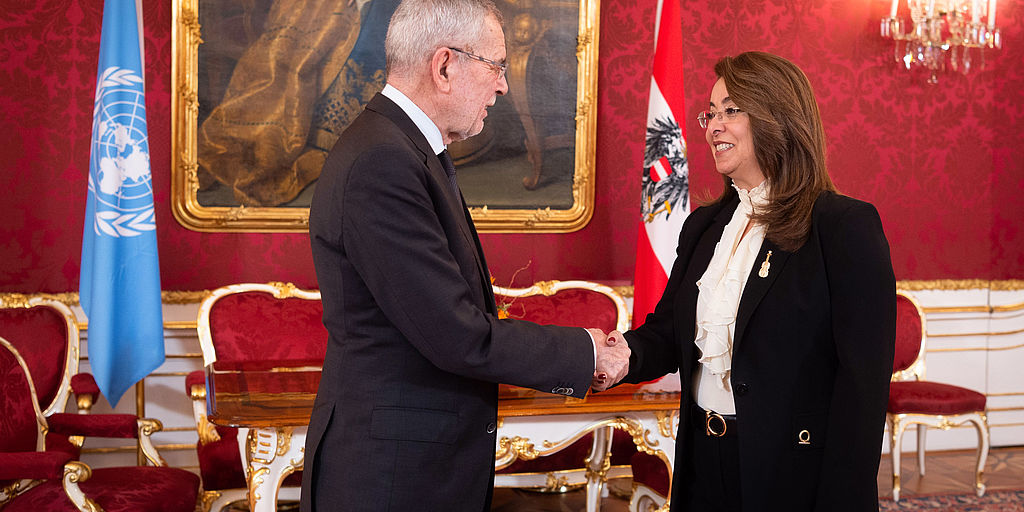 Gespräch mit der neuen Generaldirektorin der UNO in Wien