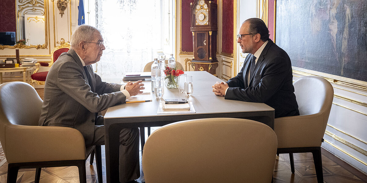 Gespräch mit Bundeskanzler Alexander Schallenberg