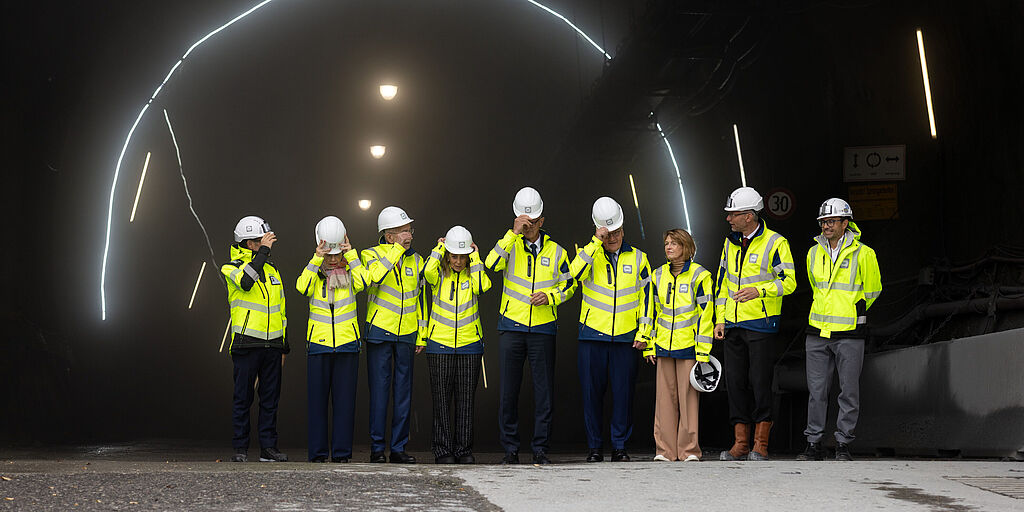 Staatsbesuch: Besichtigung des Brenner Basistunnel in Tirol