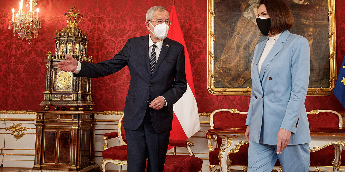 Informelles Arbeitsgespräch mit Swetlana Tichanowskaja