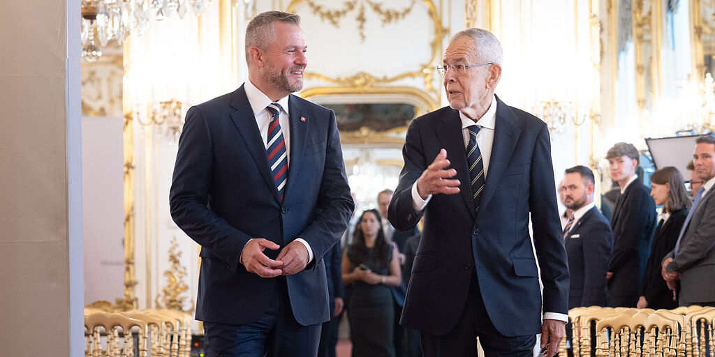 Van der Bellen empfing neuen slowakischen Präsidenten Pellegrini