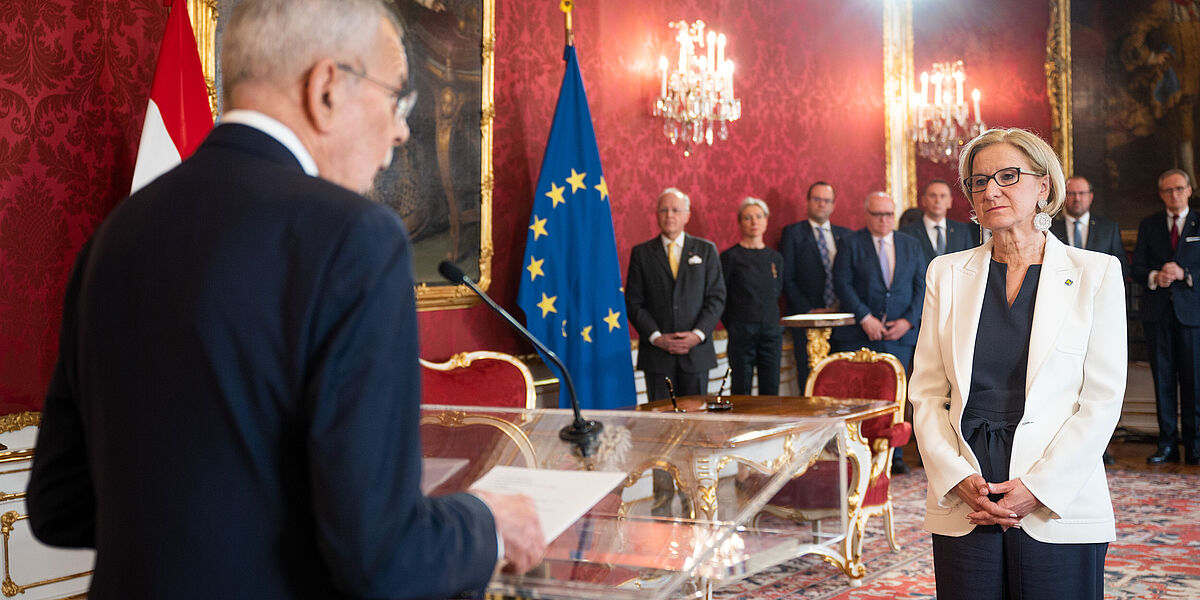 Angelobung von Johanna Mikl-Leitner zur Landeshauptfrau von Niederösterreich.