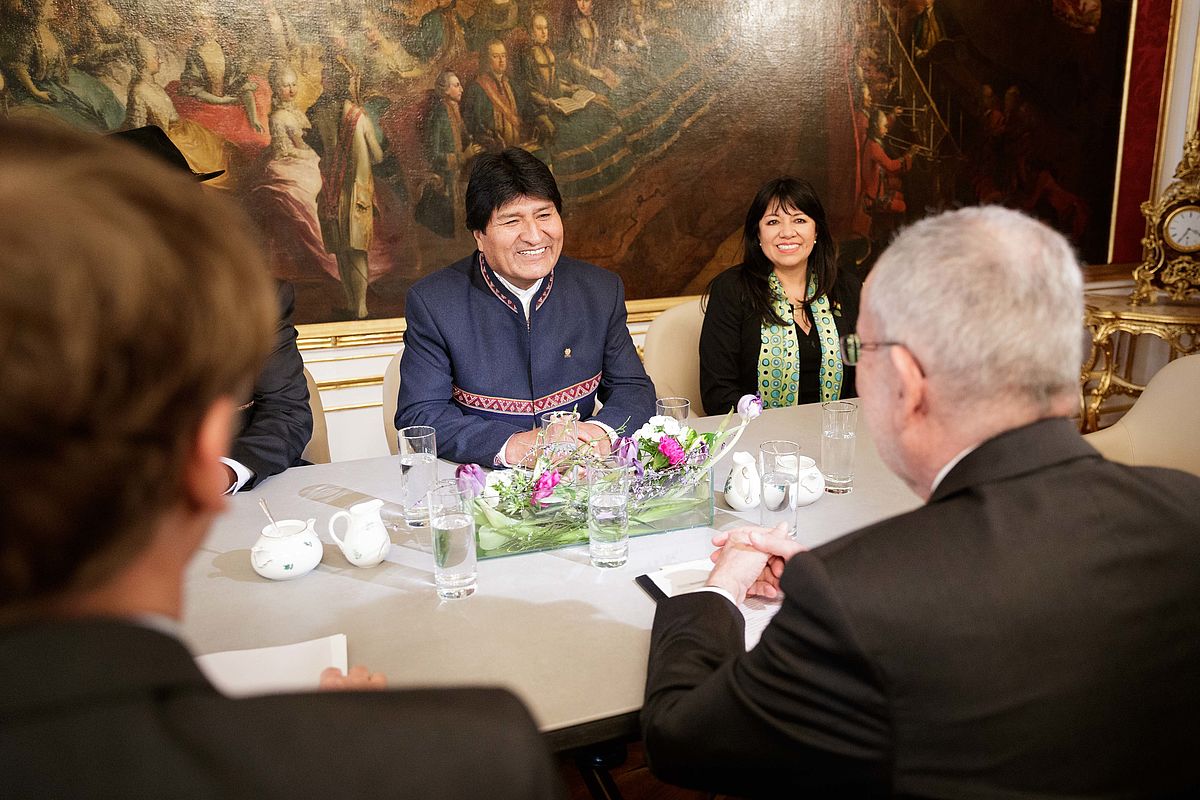 Alexander Van der Bellen traf Boliviens Präsidenten Morales 14. März 2019