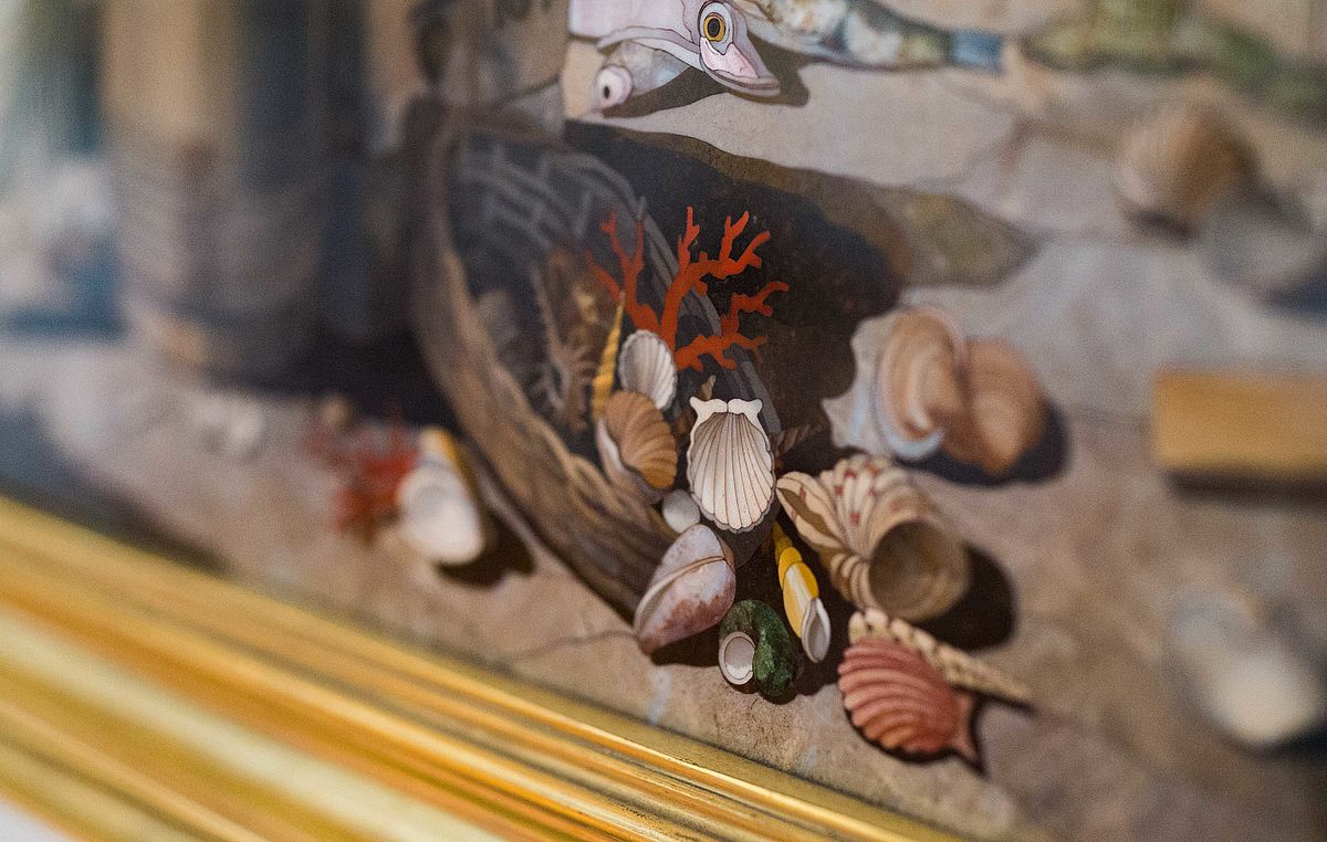 Das Pietra-dura-Zimmer in der Präsidentschaftskanzlei