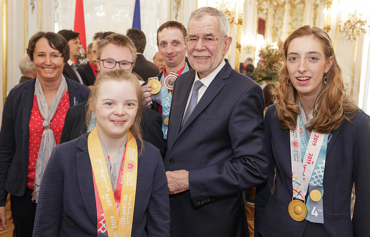 Empfang des Österreich Teams der Special Olympics World Summer Games 2019 4. April 2019