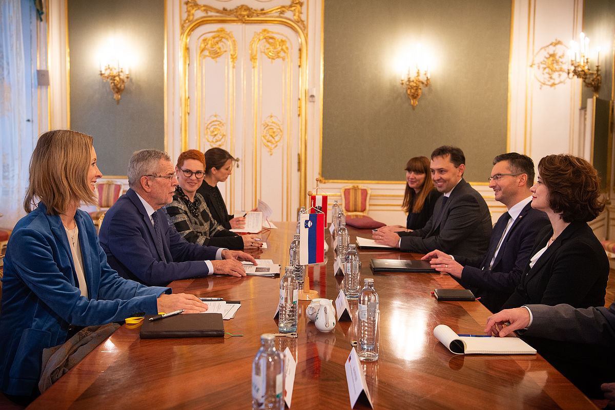 Arbeitsgespräch mit dem slowenischen Ministerpräsidenten