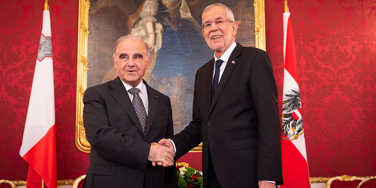 Arbeitsgespräch mit dem Präsidenten der Republik Malta