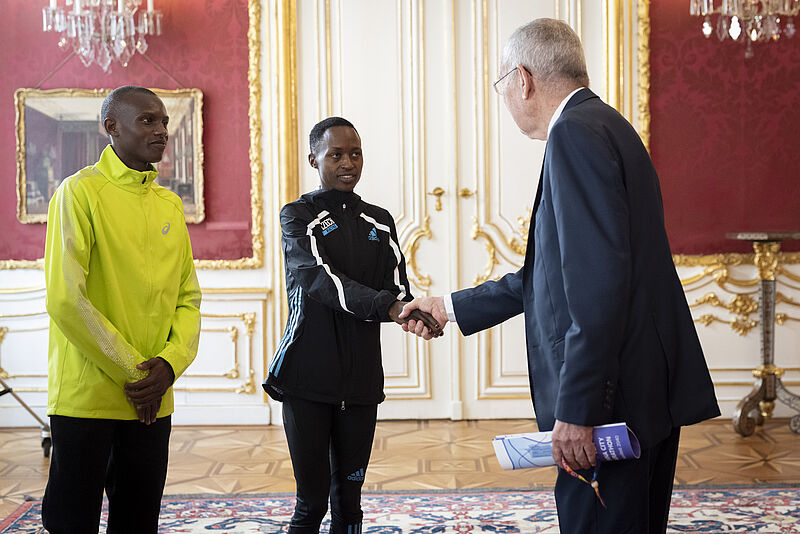 Empfang der Gewinnerinnen und Gewinner des Vienna City Marathons 2022rin