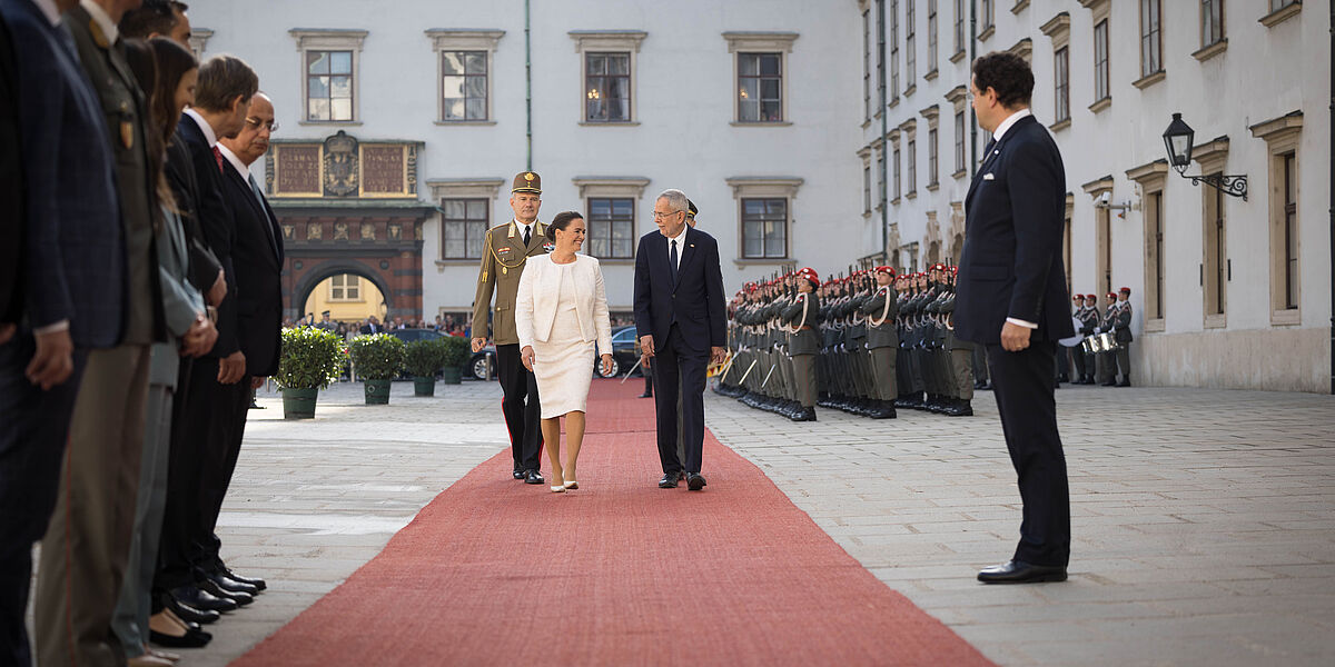 Ungarische Präsidentin Katalin Novak zu offiziellem Besuch in Österreich