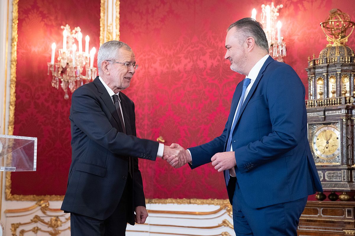 Angelobung von Hans Peter Doskozil zum Landeshauptmann 18. Februar 2020