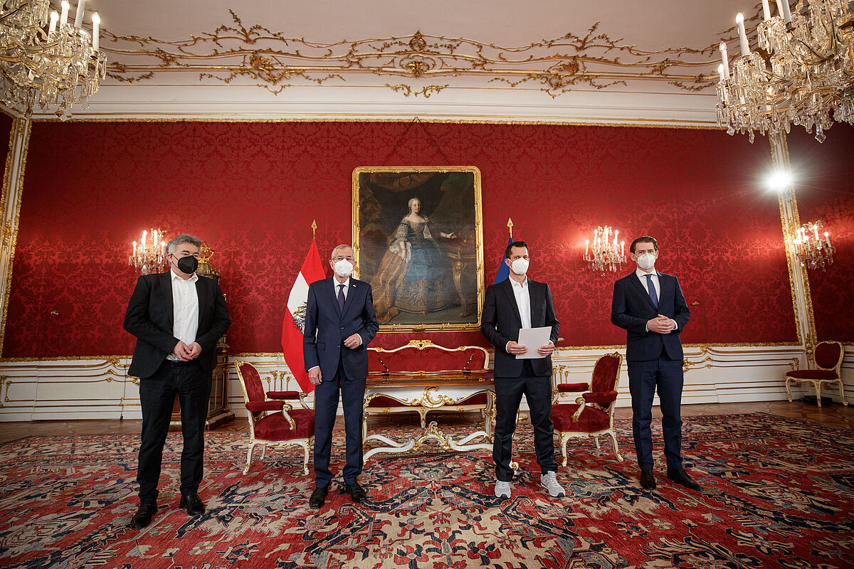 Ernennung und Angelobung von Bundesminister Wolfgang Mückstein 19. April 2021