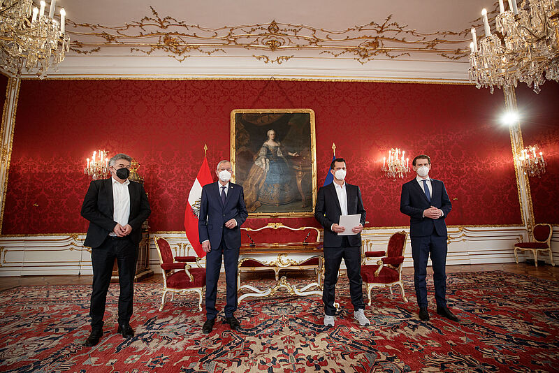 Ernennung und Angelobung von Bundesminister Wolfgang Mückstein 19. April 2021