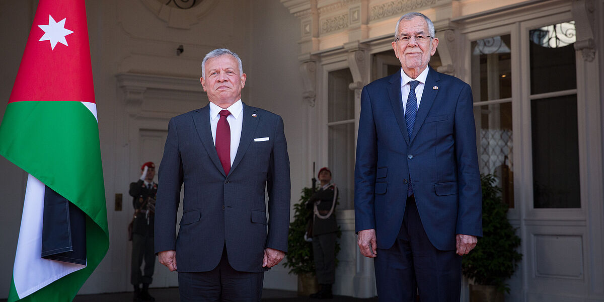 Offizieller Besuch des Königs des Haschemtischen Königreichs Jordanien in Österreich.