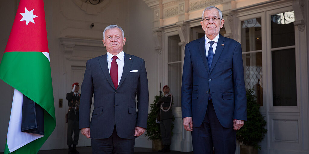 Offizieller Besuch des Königs des Haschemtischen Königreichs Jordanien in Österreich.