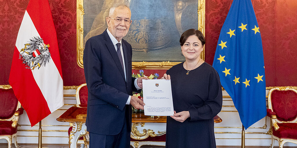 Überreichung von Beglaubigungsschreiben an Bundespräsident Alexander Van der Bellen 