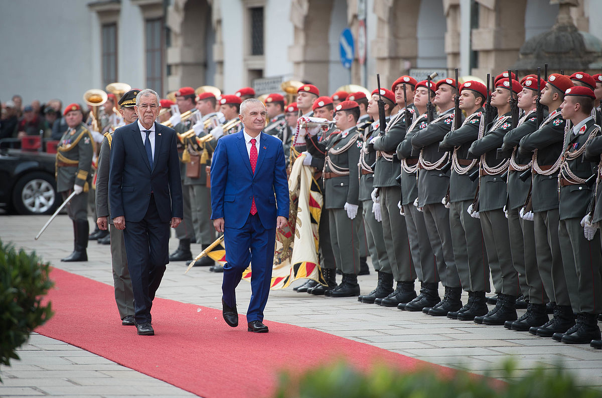 Offizieller Besuch des Präsidenten der Republik Albanien, Ilir Meta, in Österreich