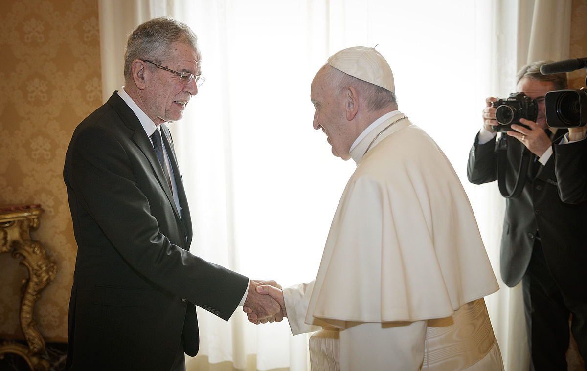 Offizieller Besuch von Alexander Van der Bellen und Frau Doris Schmidauer bei Papst Franziskus