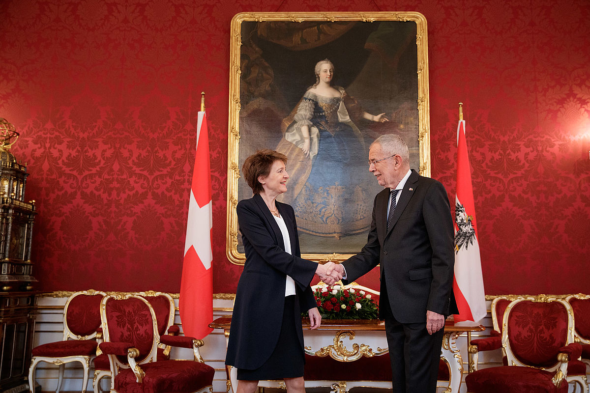 Offizieller Besuch der Schweizer Bundespräsidentin Simonetta Sommaruga in Österreich 30. Jänner 2020