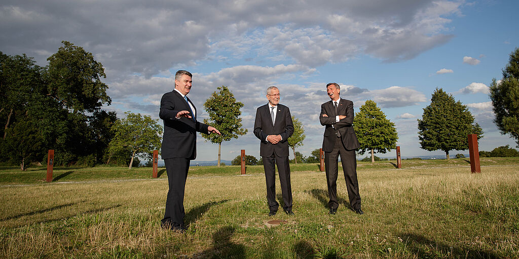 trilaterales Präsidententreffen Österreich - Slowenien - Kroatien